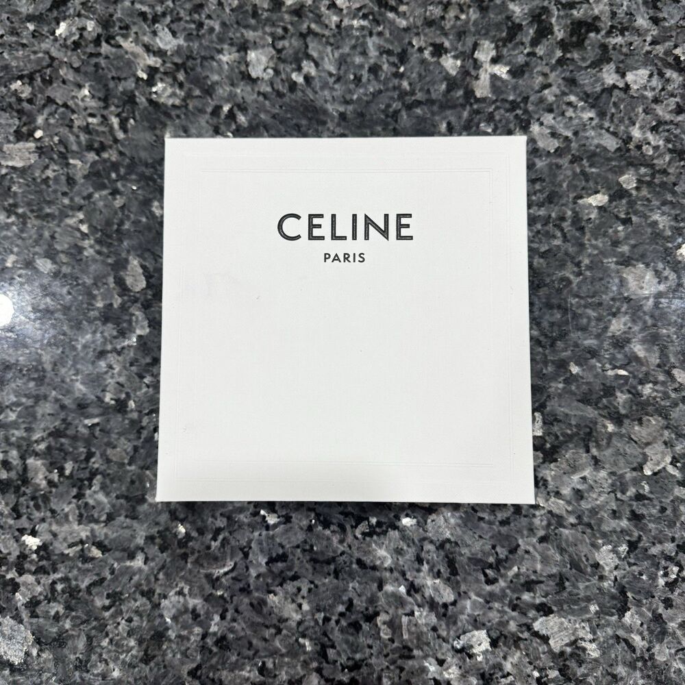 Celine Paris White Jewelry Logo Shopping Empty Box 6.5 x 6.5 x 3